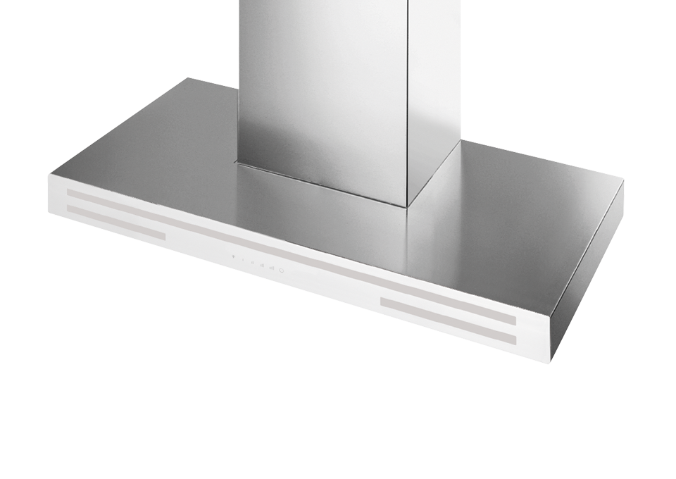 Schweigen Silent Alba White Wallmount Rangehood 900mm KLS-ALBW9S (SECOND)
